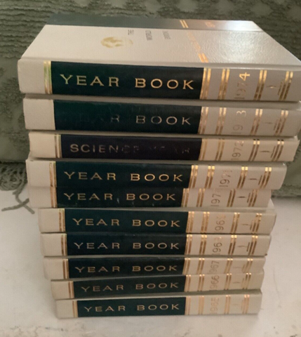 The World Book Year Book 1962-1974 Vintage Encyclopedia Set - 10 Great Condition