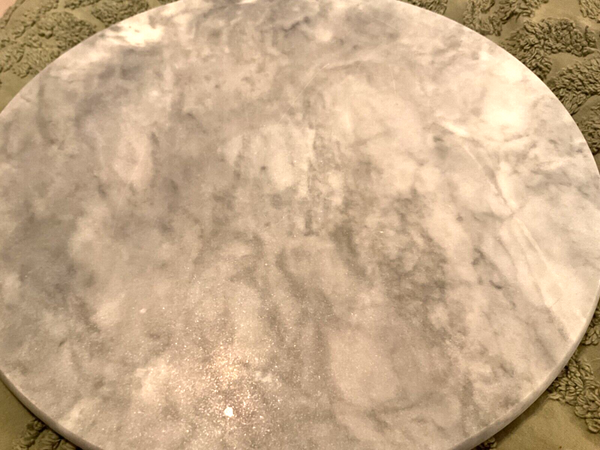 Vtg marble end Side Table Top only part 15 inches