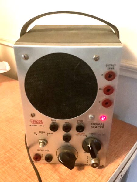 1960s vintage EICO 145A Signal Tracer powers up