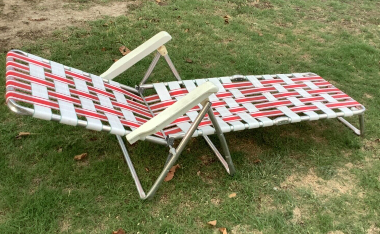 Aluminum webbed chaise lounge chairs deals