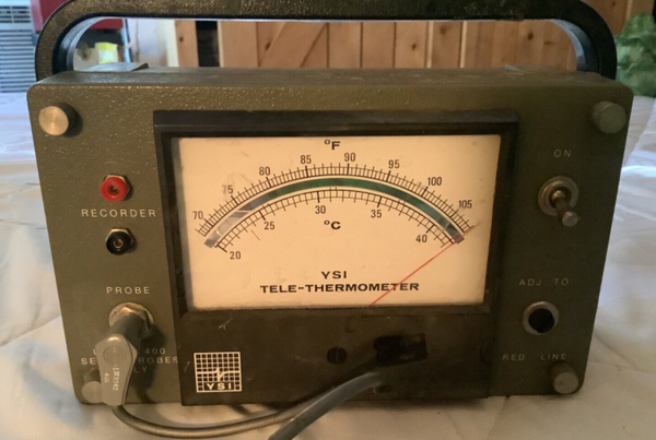 Vintage YSI INC. MODEL 43 TA  TELE-THERMOMETER 20-42ºC 68-108ºF