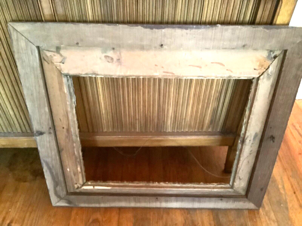 VINTAGE antique Wooden wood gold gesso gilt leaf Large Picture painting  Frame 2