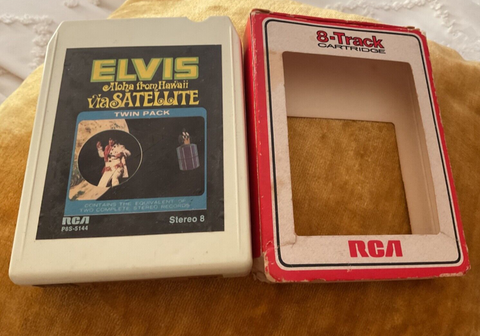 Vtg Elvis Presley 8 Track TAPE Aloha from Hawaii Via Satellite p8s-5144