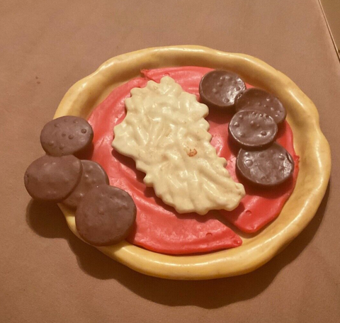 Vintage Fisher Price Play Fun With Food  Pizza 2136 7 pc lot 1980s
