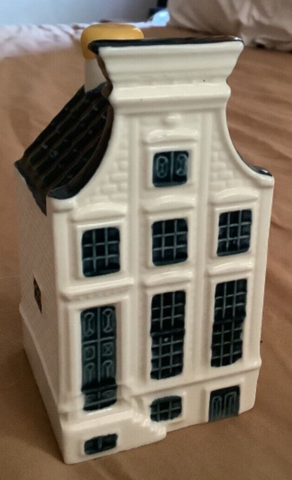 BOLS KLM #63 Canal House Blue Delft Ceramic Empty Bottle