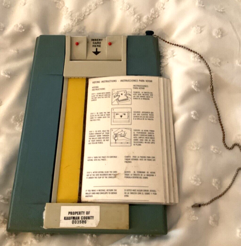 Votomatic Vote Recorder Voting Booth vtg voter ballot election