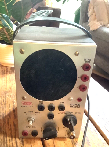 1960s vintage EICO 145A Signal Tracer powers up