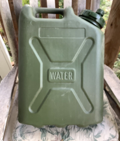 Vintage US Army Plastic  Water Jerry Can Military
