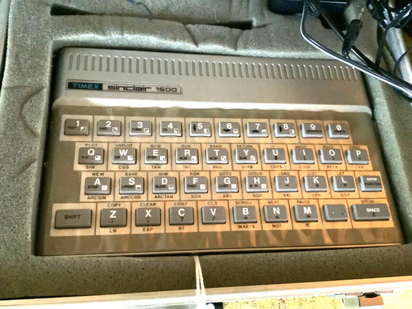 Vtg Timex Sinclair 1500 Personal Home Computer w Power Supply Manual Tape & More