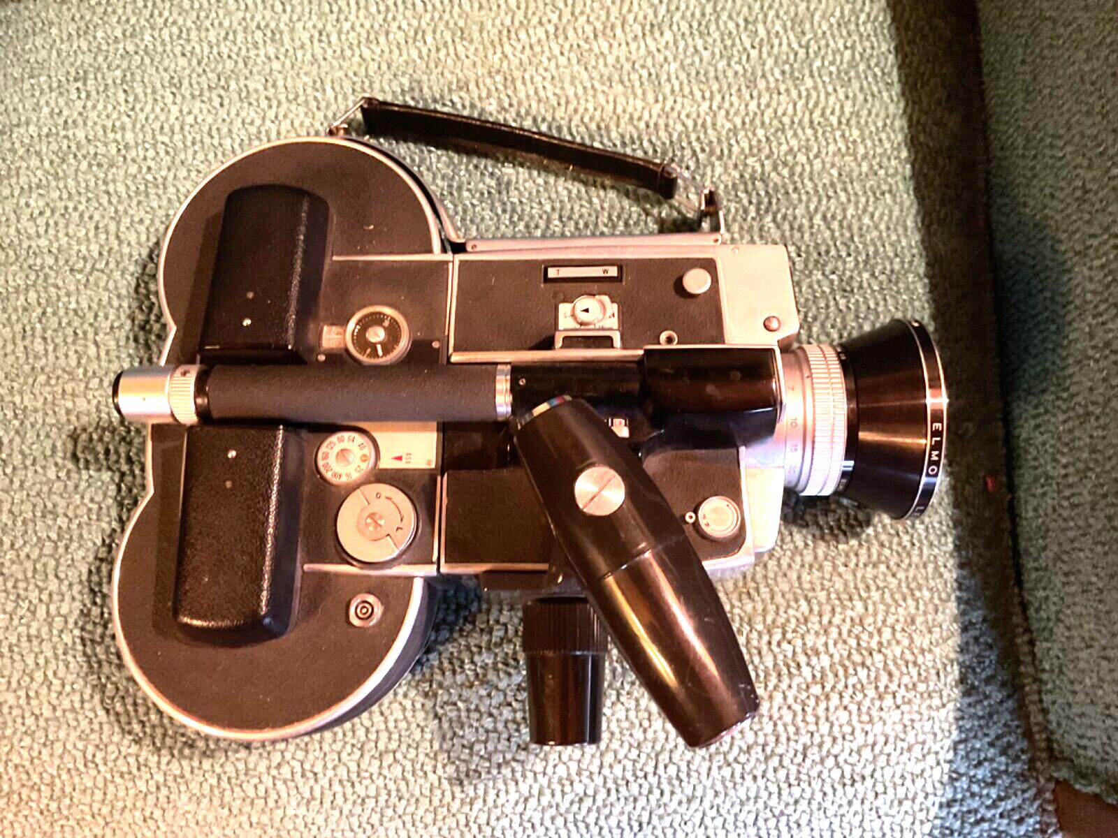 Vtg HONEYWELL ELMO C300 Tri Filmatic Movie Camera  double Super 8