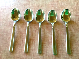 5 Reed & Barton Ultra Select 18/8 spoons Stainless Steel silverware vtg flatware