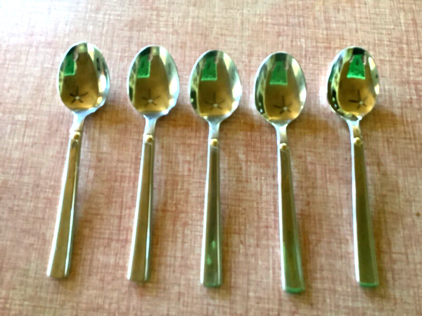 5 Reed & Barton Ultra Select 18/8 spoons Stainless Steel silverware vtg flatware