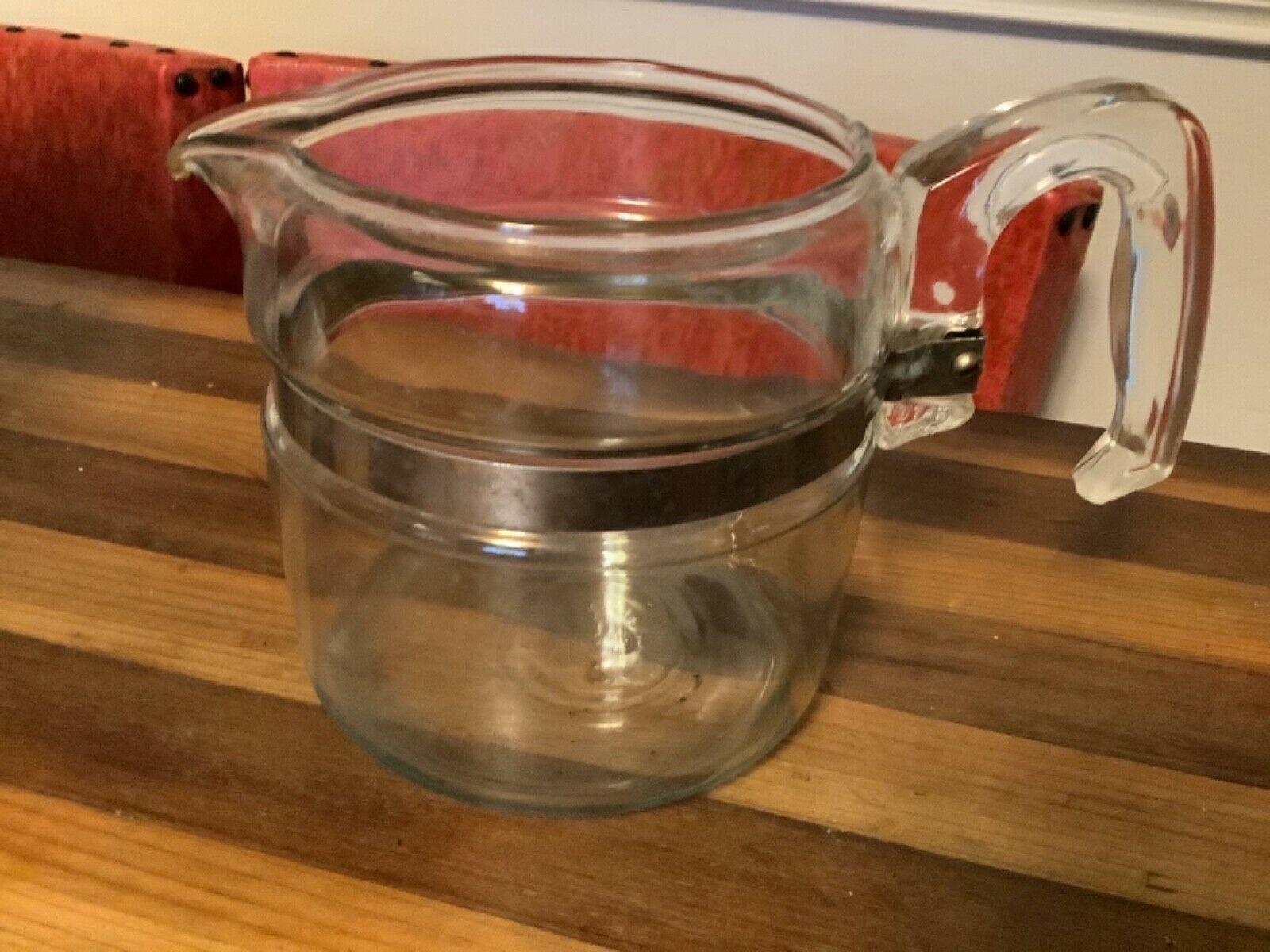 Vintage Pyrex Percolator Coffee Pot Glass Stovetop 9 Cup