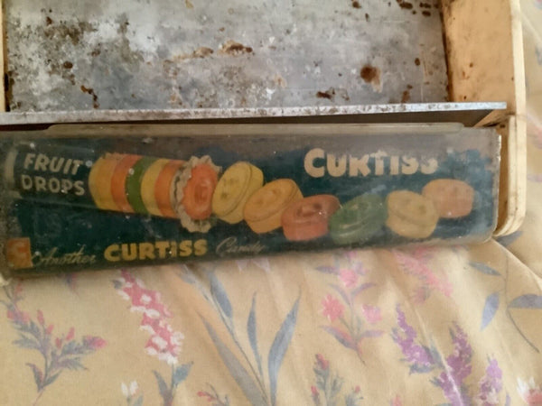 Vtg Curtiss Fruit Drops Candy Counter Store Advertising Display Gum Mints