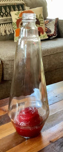 Lave Lite Vintage Original Replacement Glass Bottle red Light Lave Lamp