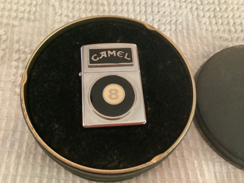 1994 POLISHED CHROME CAMEL 8 BALL BILLIARDS COLLECTIBLE ZIPPO LIGHTER