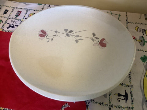 Vtg FRANCISCAN Duet  Pink Flower Rose  LARGE  PLATTER  plate