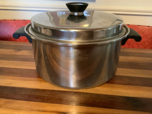 VTG Regal Ware Duncan Hines 3 Ply 18-8 Stainless Steel 6 Qt Stock Pot Dutch Oven