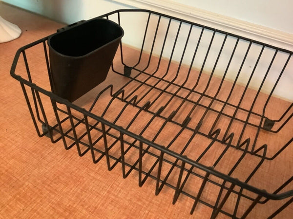 Vintage Coated Wire Rubbermaid ? Dish Strainer Drying Rack Black
