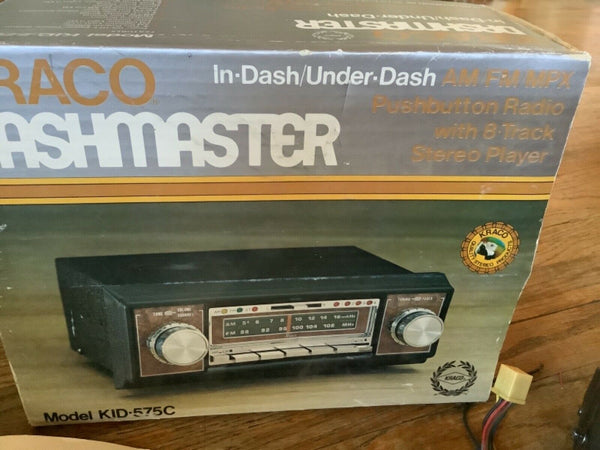 Kraco Dashmaster Under Dash Am fm Radio  Stereo Player  KID 575C In box