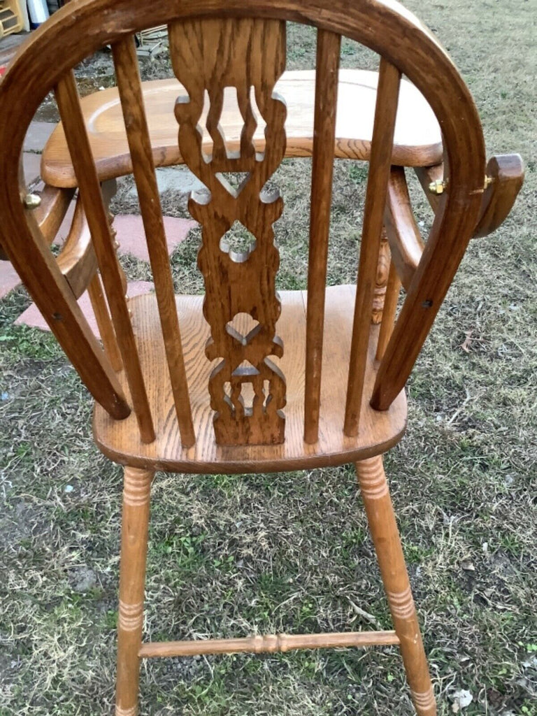 Old wooden high chair for online sale