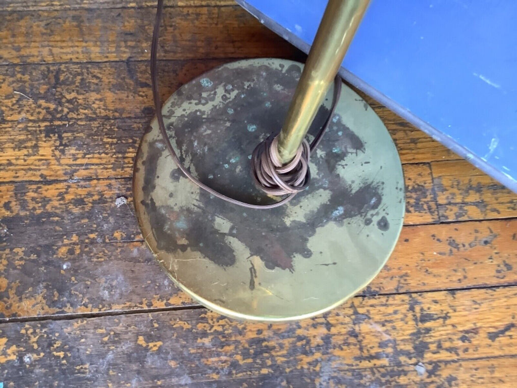 Vintage Brass Clam Shell Floor Lamp Mid Century Modern Hollywood Regen