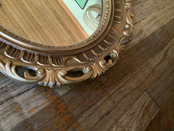 Vintage Syroco dart Italian French Hollywood Regency ornate wall Mirror