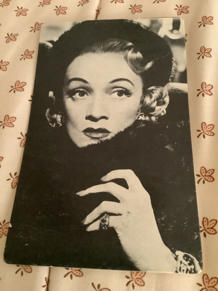 Marlene Dietrich Trilby Poster-Card Black & White Postcard 8"x5" post card