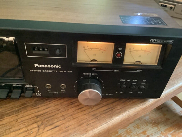 Vintage Panasonic RS-612US Stereo Cassette Deck Player Recorder Dolby