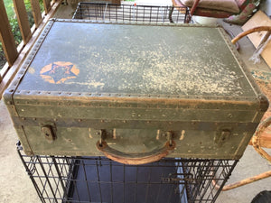 Vtg US Military Army marine Carrying Case Box Storage Chest full gulf war letter