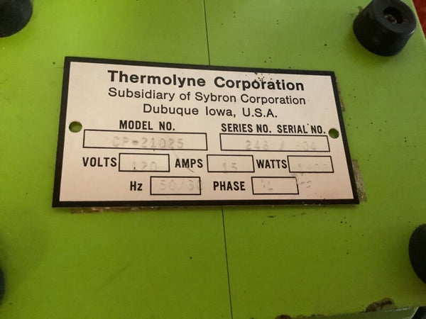 THERMOLYNE SYBRON CP-21025 FURNACE Controller 2000°F/1200°C Serial No. 1103