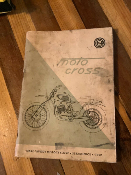 1970's 1971 Motorcycle Motocross Service Manual Parts Catalog Book 250cc 400cc