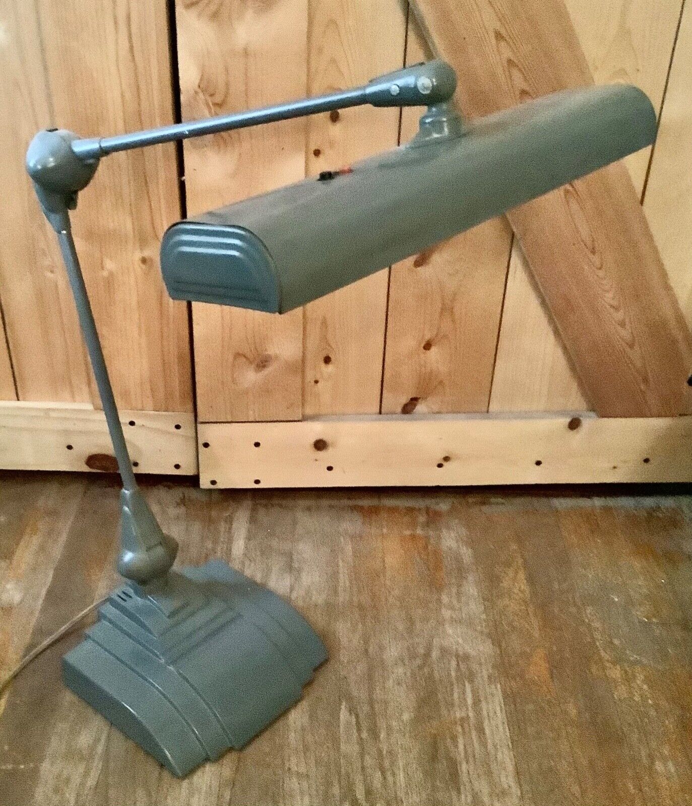 Vtg  Flexo Art Deco Articulating Swivel Drafting table Desk Lamp Art Specialty