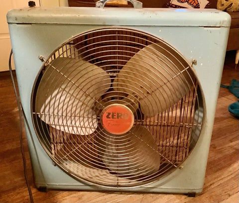 Vintage ZERO MCM STEAMPUNK Box Fan McGraw Electric Bersted 40SP20 WORKING Tested