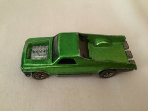 Vtg 1969 Hot Wheels car El Camino Redline Seasider - Green (W)