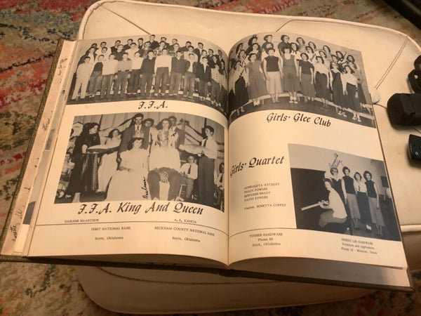 The Bulldog 1953  High School Yearbook annual Oklahoma book vintage