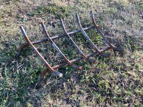 Vintage Cast Iron Fireplace Grate