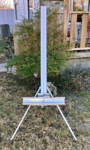 VINTAGE RETRO STANRITE #500 floor ALUMINUM STUDIO painting art EASEL Made in USA