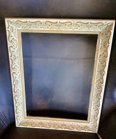 Vintage French Provincial Ornate Gold Wood wooden Picture Frame gesso