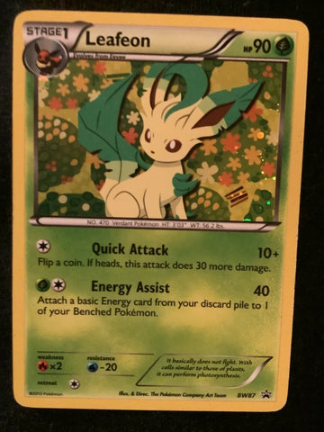 leafeon bw87 pokemon card sylveon promo holo - truNM - see all sales/make offer