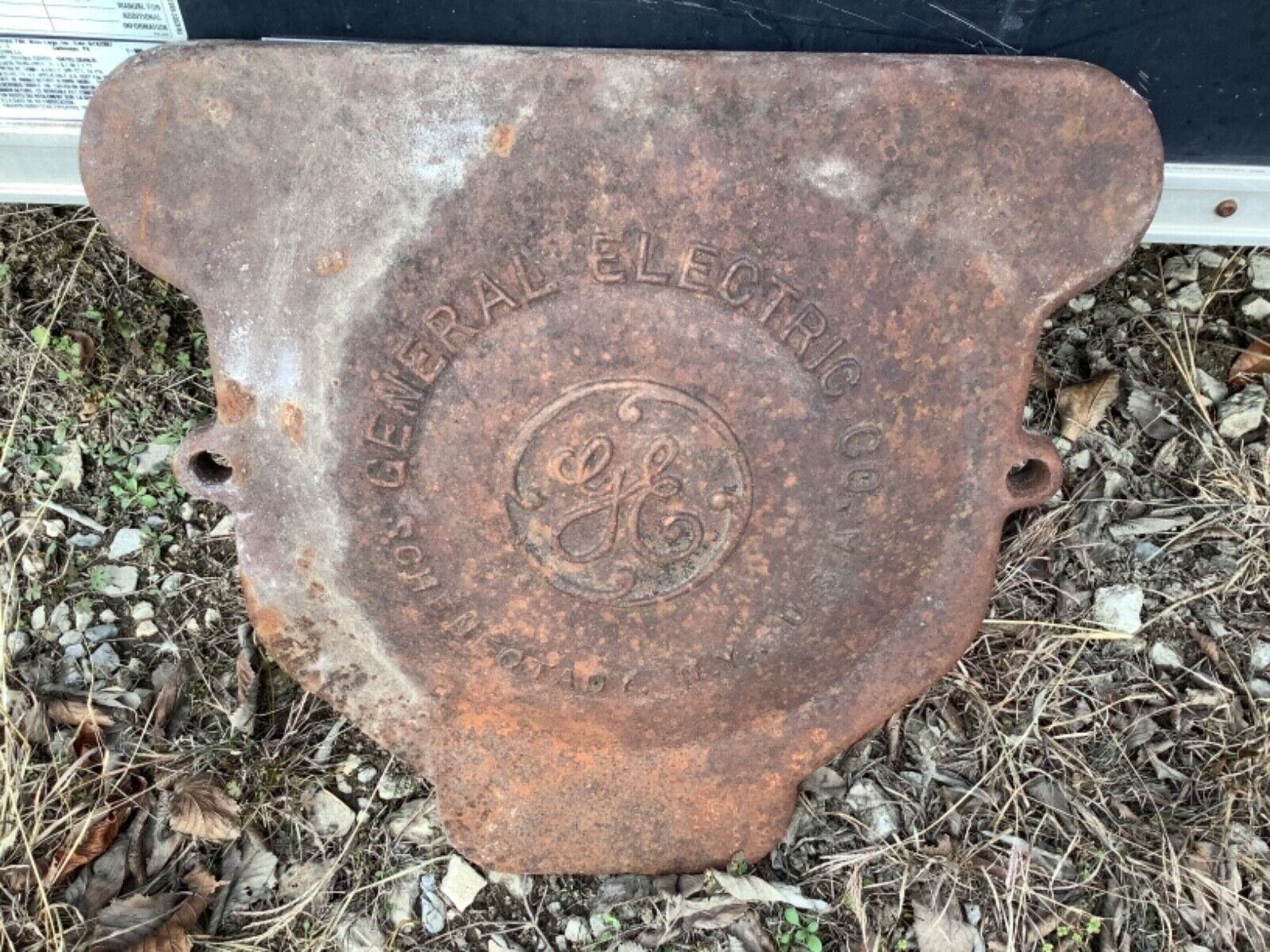 Vintage New York USA General Electric Meter Box Cover manhole