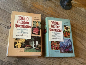 Vintage pair Garden Books 10,000 Garden Questions 1974 volume 1 and 2