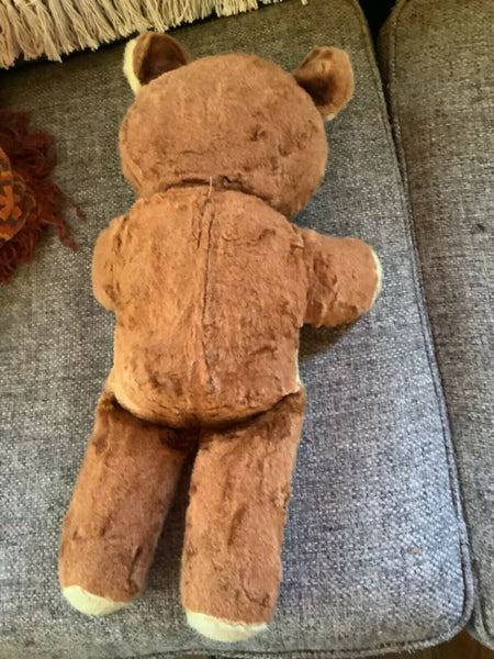 Vtg Plush Carnival Prize Teddy Bear Stuffed Animal 1950s to 1960s Large