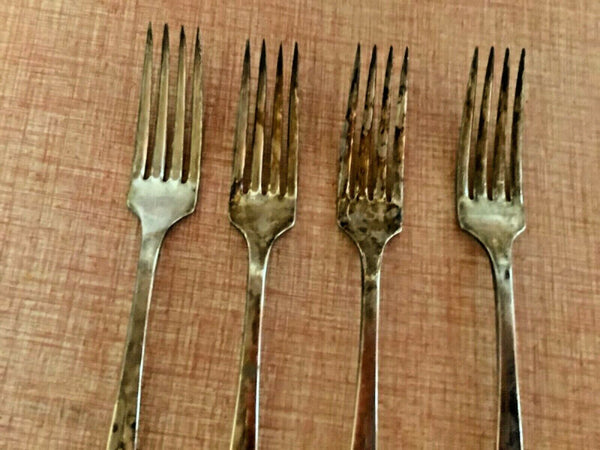 Lot 4 Forks Wm Rogers IS - BELOVED Silverplate Flatware Silverware