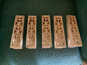 Set of 5 Vintage Dearborn X 900-5-2 Radiant Ceramic Heater Grate Insert Brick 8"