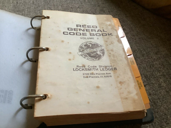 Locksmith Ledger Reed General Code Book Volume 2
