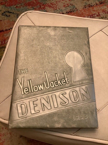 Vtg Denison High School Yellowjackets Texas 1952 HS Yearbook Annual book
