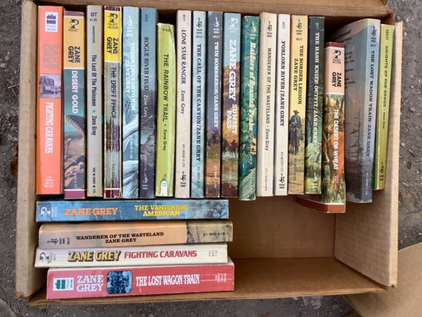 Lot Of 30 Zane Grey Paperback Books - Vintage Western