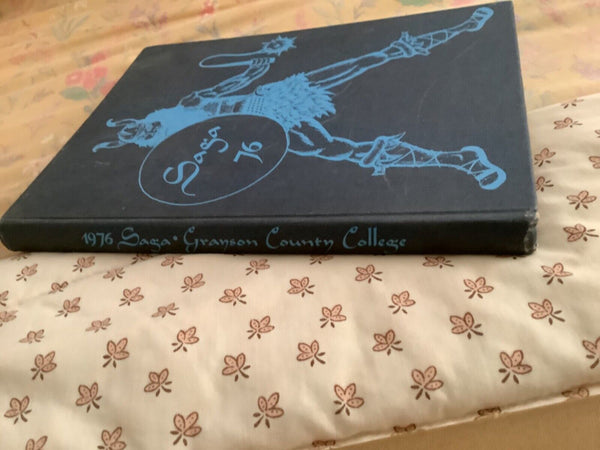 1976 76 Saga Grayson county college Yearbook annual Denison Texas