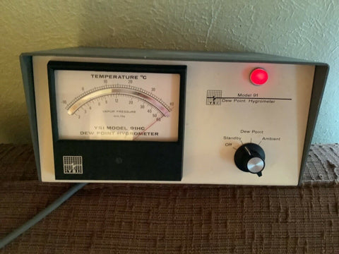 Vtg YSI Portable Dew Point Meter Hygrometer Power Tested model 91 temperature